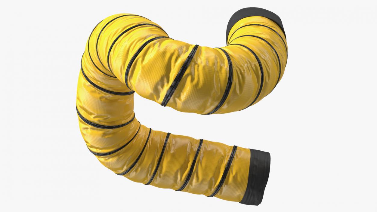 3D model Neoprene Coated Polyester Fabric Ducting Hose