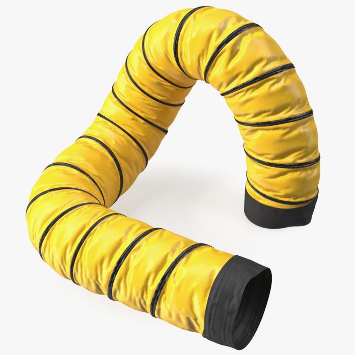 3D model Neoprene Coated Polyester Fabric Ducting Hose