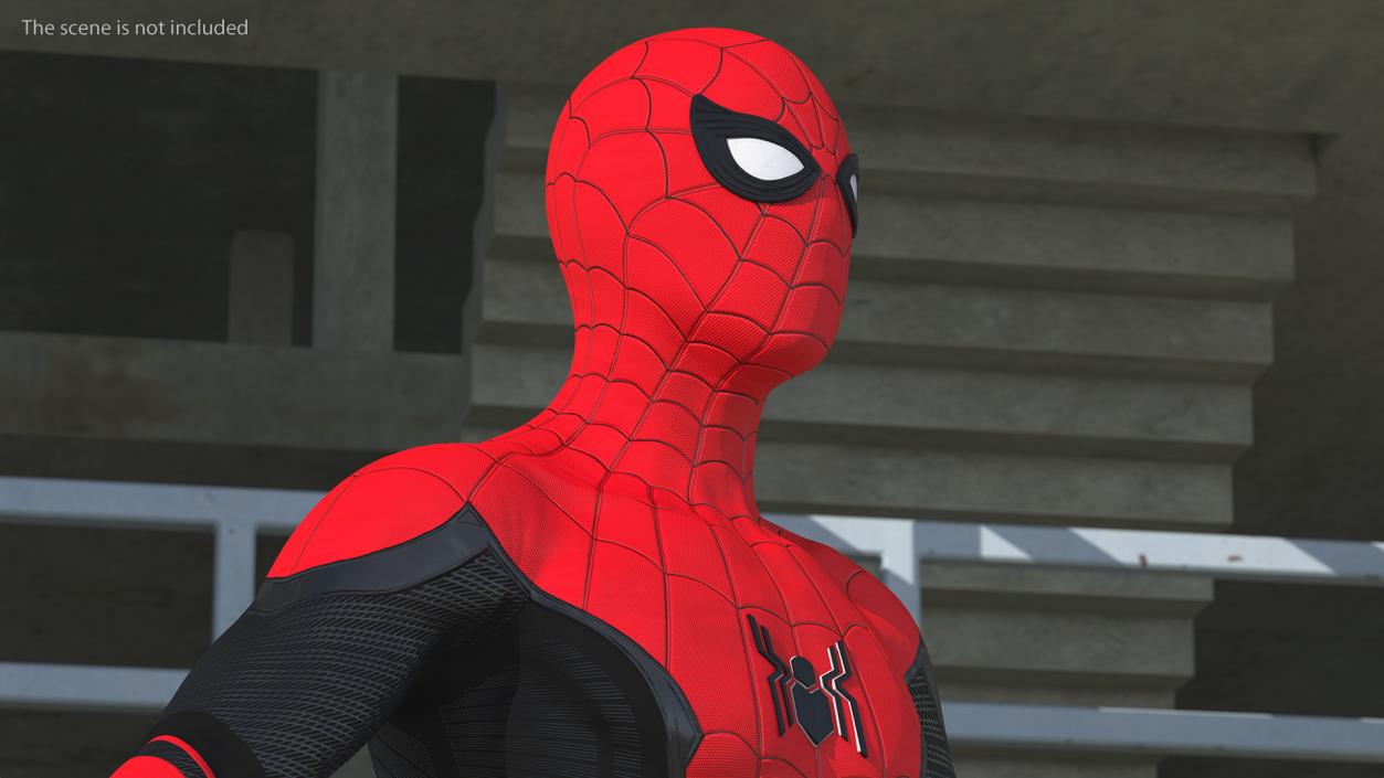 3D Spider Man Neutral Pose model