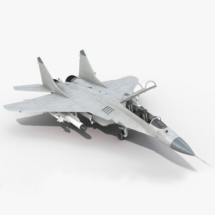 MiG 29 Tandem Aircraft with Armament Rigged for Cinema 4D 3D