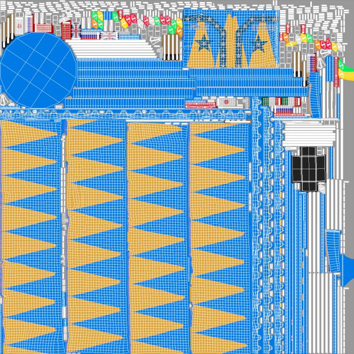 Circus Tent with Ticket Booth 3D model