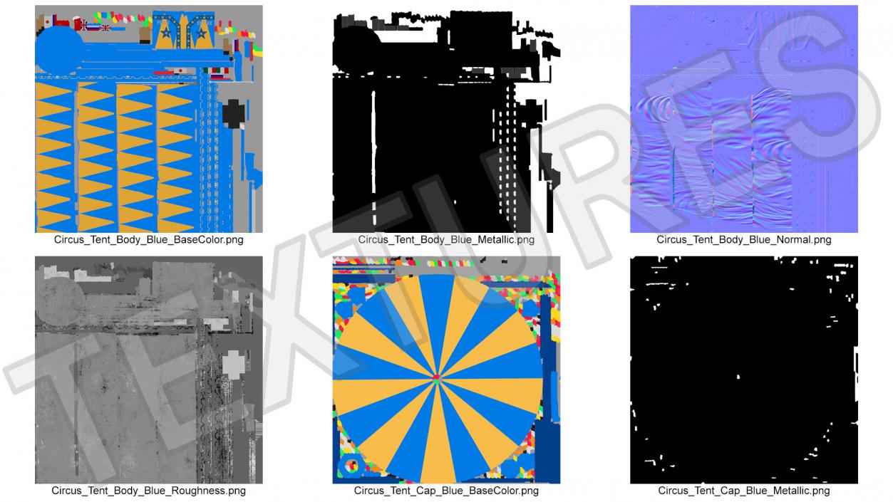 Circus Tent with Ticket Booth 3D model