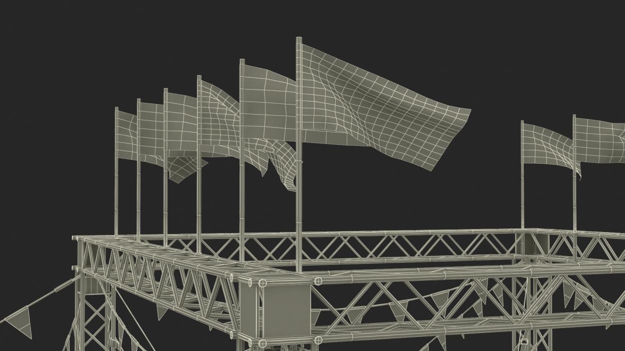 Circus Tent with Ticket Booth 3D model