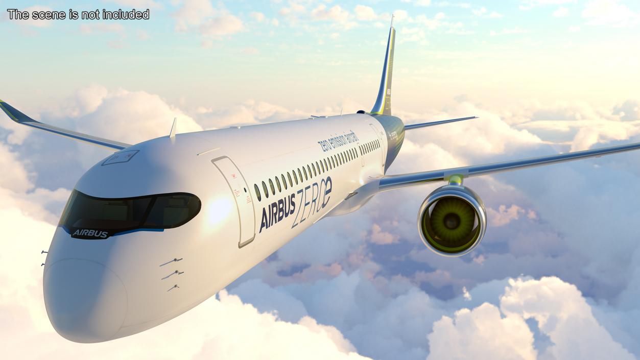 3D Airbus ZEROe Turbofan