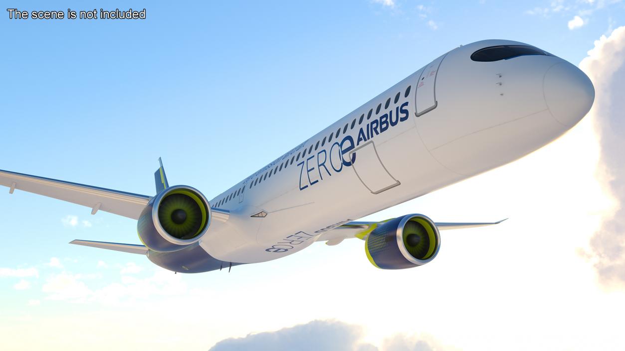 3D Airbus ZEROe Turbofan