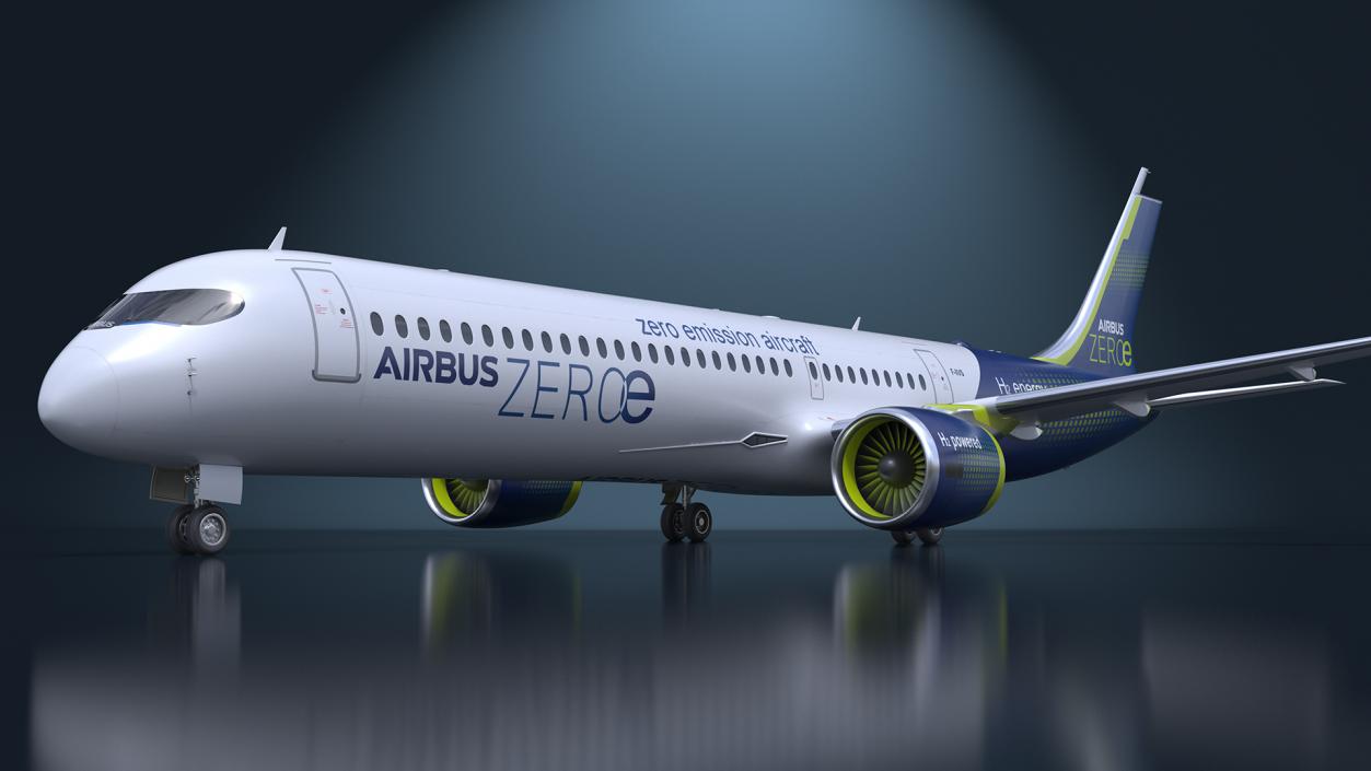 3D Airbus ZEROe Turbofan