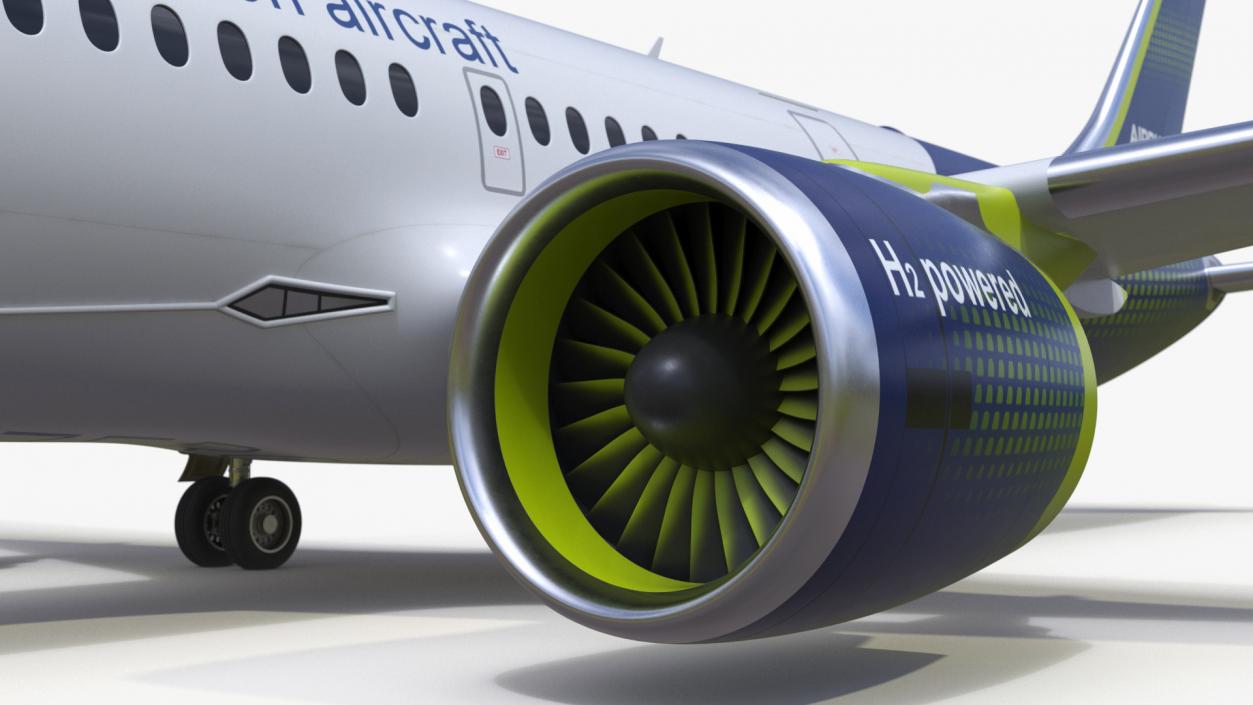 3D Airbus ZEROe Turbofan