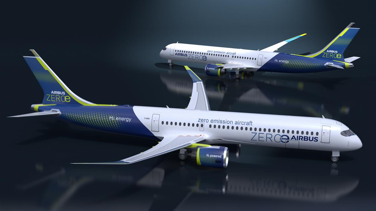 3D Airbus ZEROe Turbofan