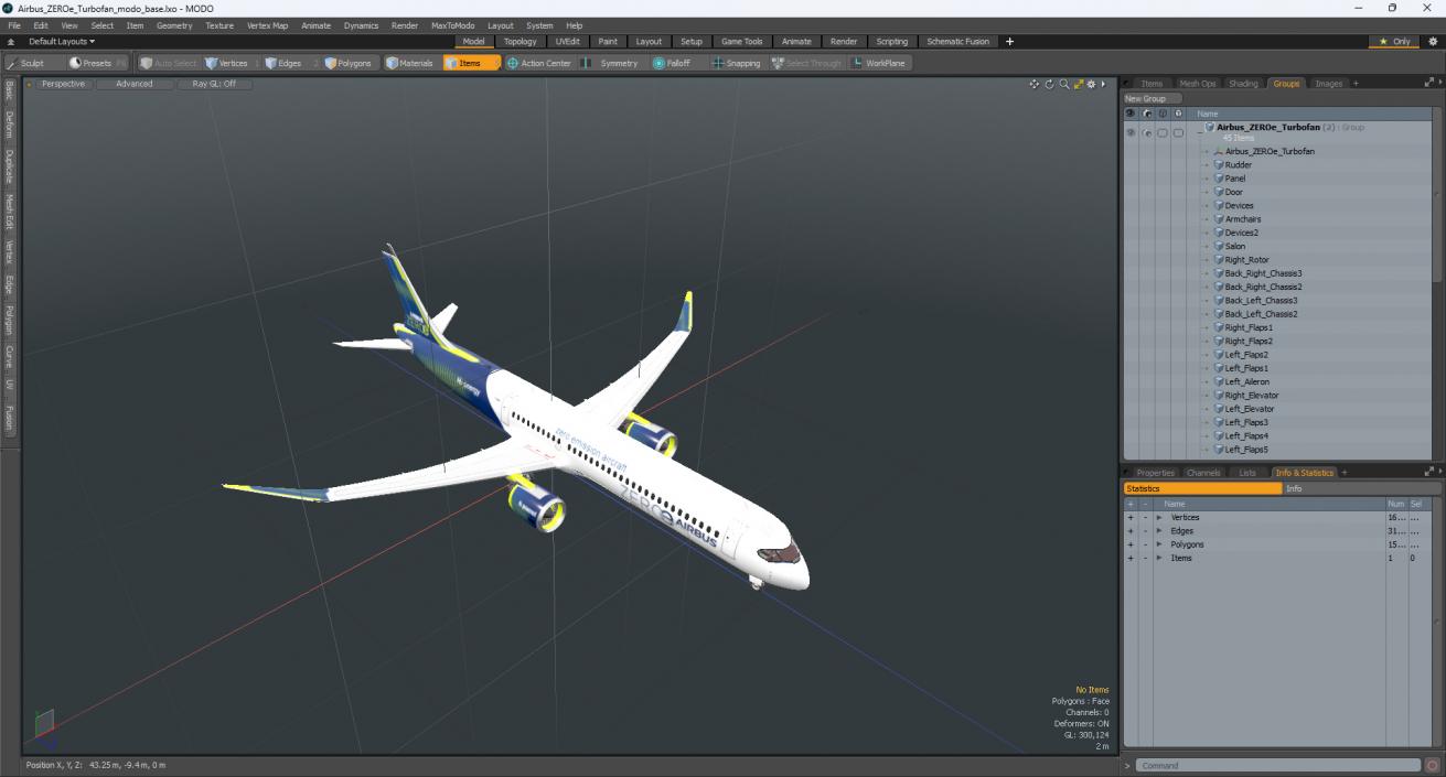 3D Airbus ZEROe Turbofan