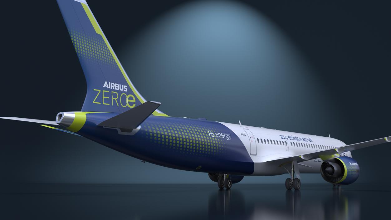 3D Airbus ZEROe Turbofan