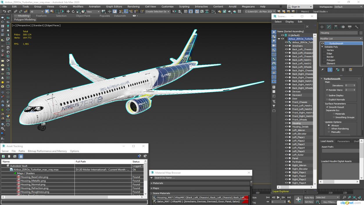 3D Airbus ZEROe Turbofan