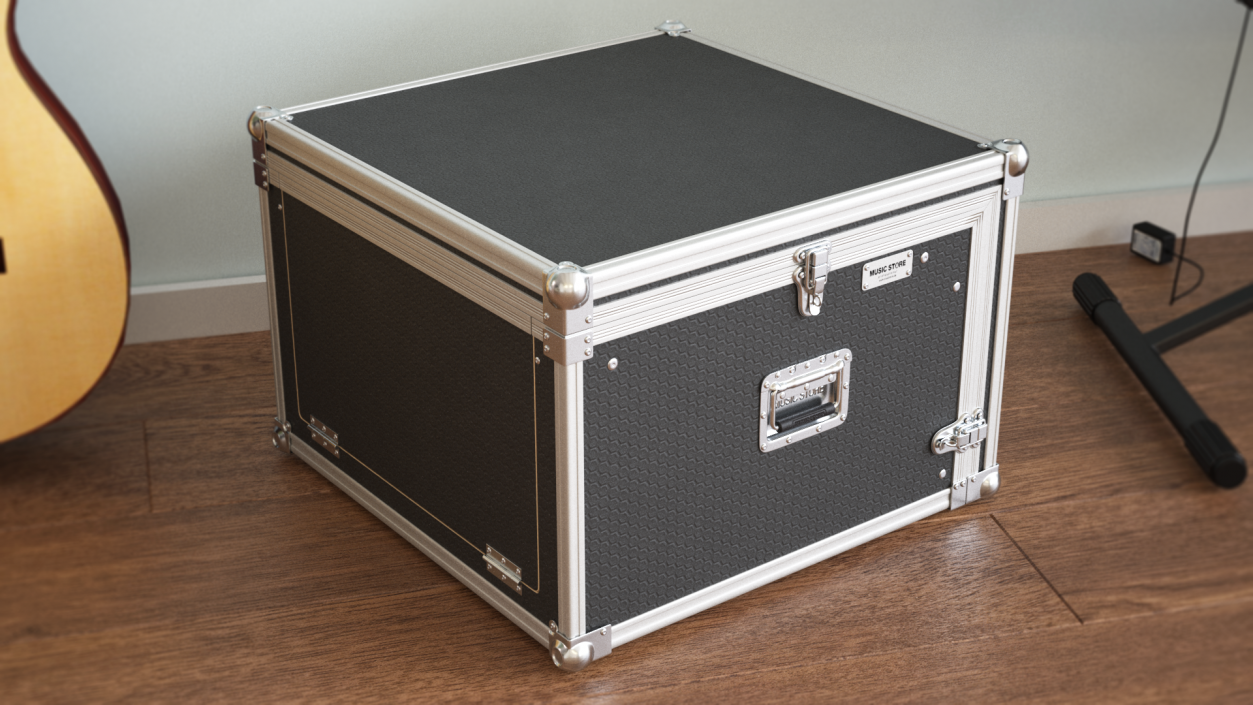 Heavy Duty DJ Road Case 35x48x48cm 3D model