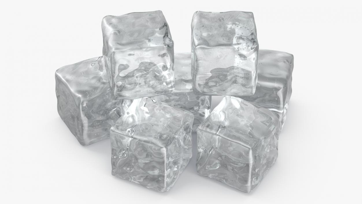 3D Frozen Ice Cubes