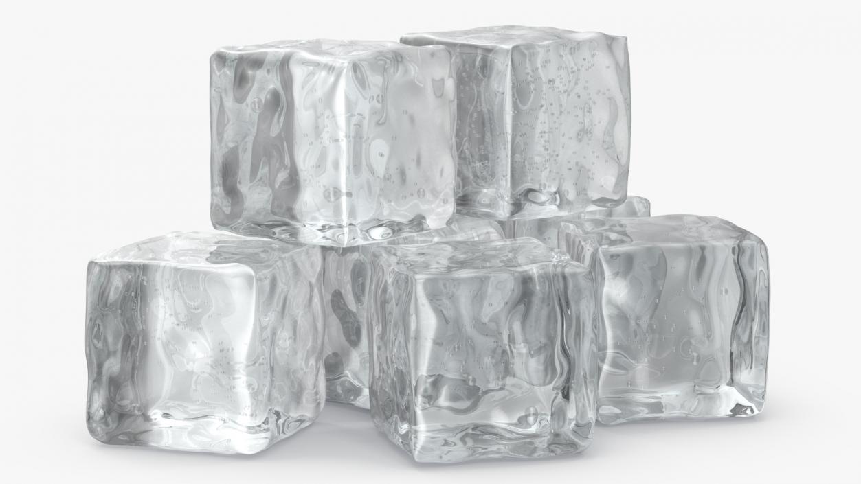 3D Frozen Ice Cubes