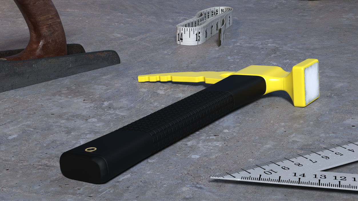 Yellow Rockhammer 3D