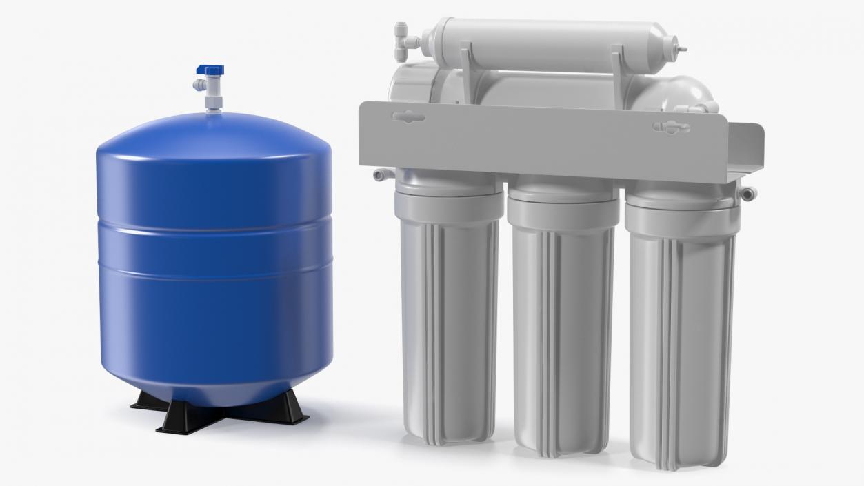 3D Reverse Osmosis Drinking Water Filtration System model