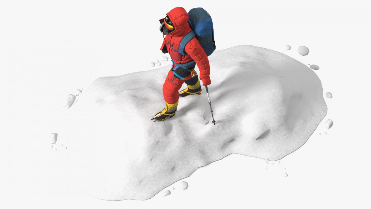 3D Climber Goes to Everest model