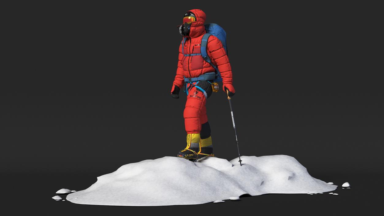 3D Climber Goes to Everest model