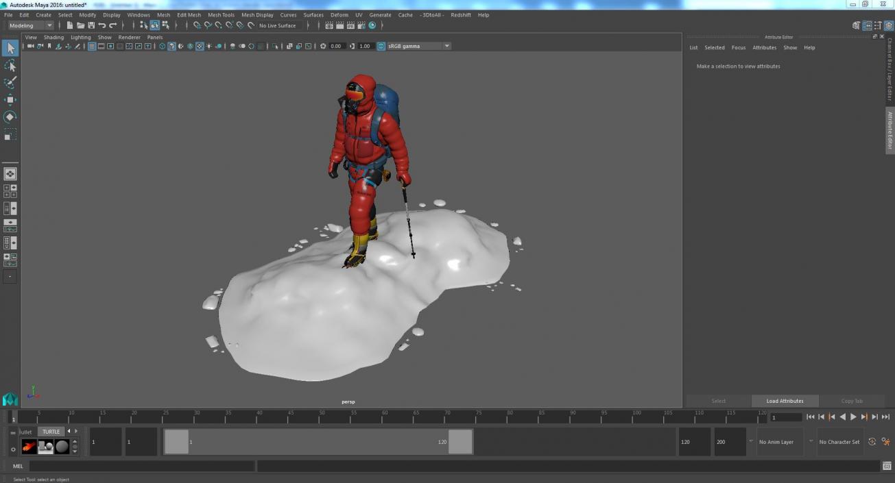 3D Climber Goes to Everest model