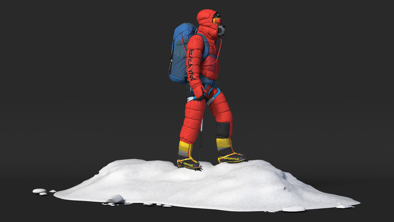 3D Climber Goes to Everest model