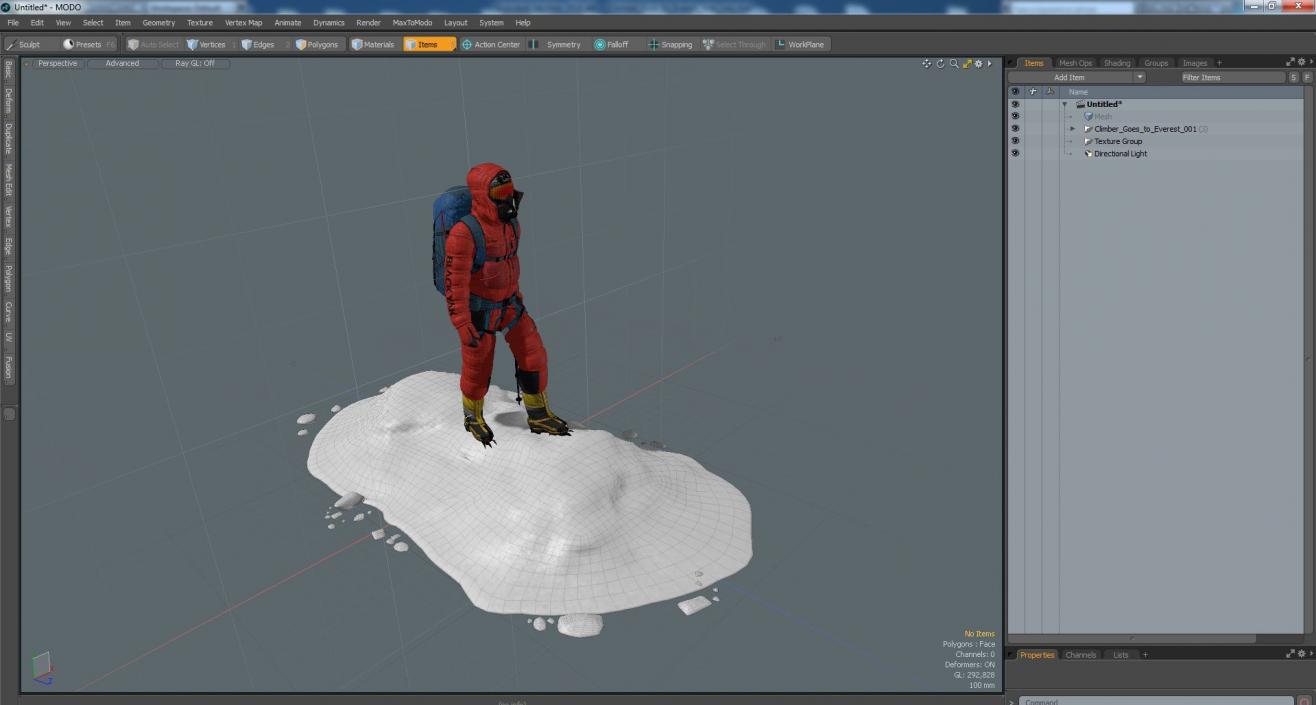 3D Climber Goes to Everest model