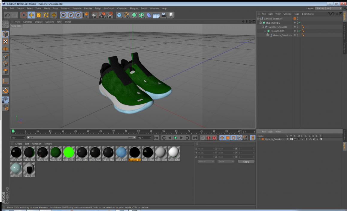 3D Generic Sneakers