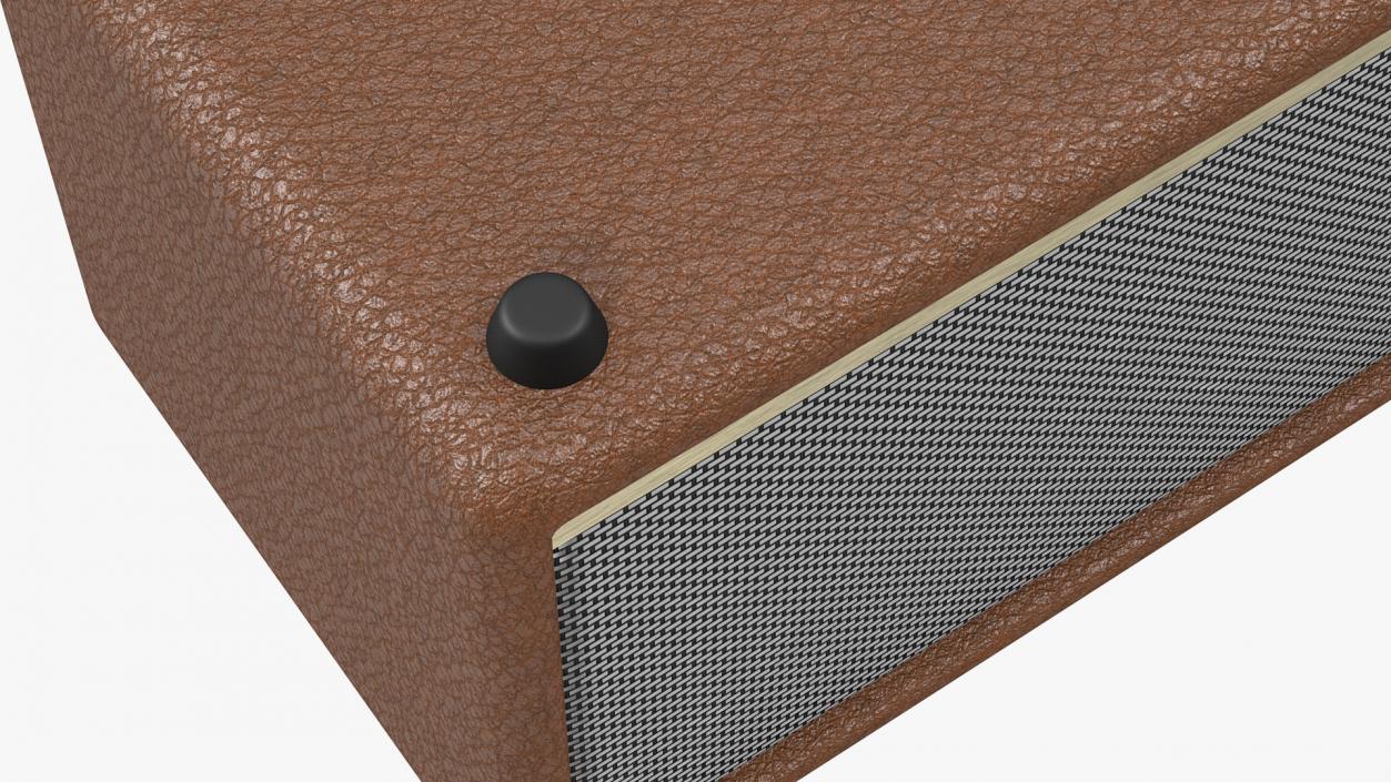 Classic Design Portable Wireless Speaker Brown Generic 3D model