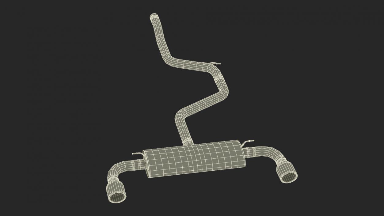 3D Car Exhaust System model