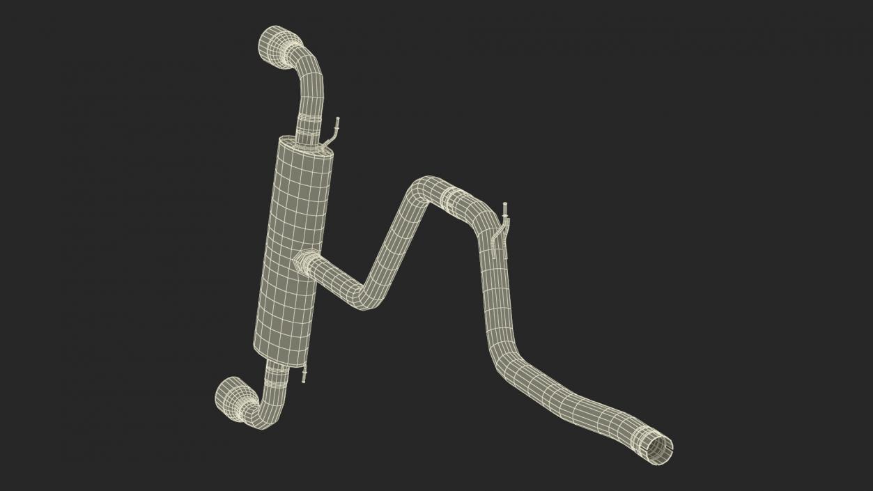 3D Car Exhaust System model