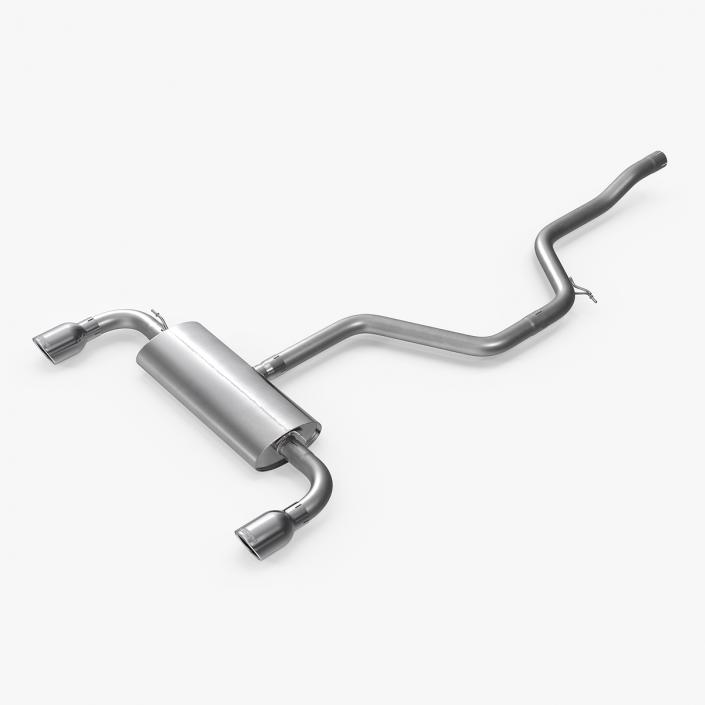 3D Car Exhaust System model