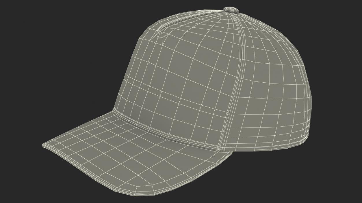 Trucker Cap Your Brand Yellow-Blue 3D model