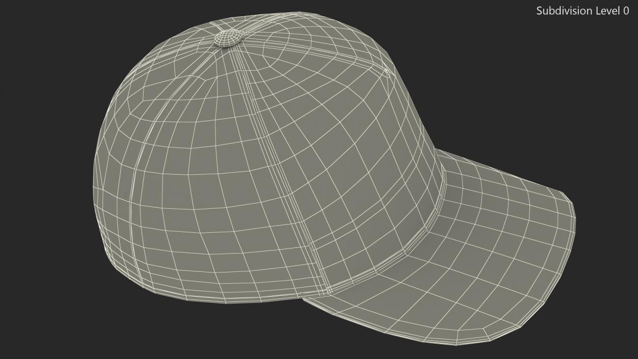 Trucker Cap Your Brand Yellow-Blue 3D model