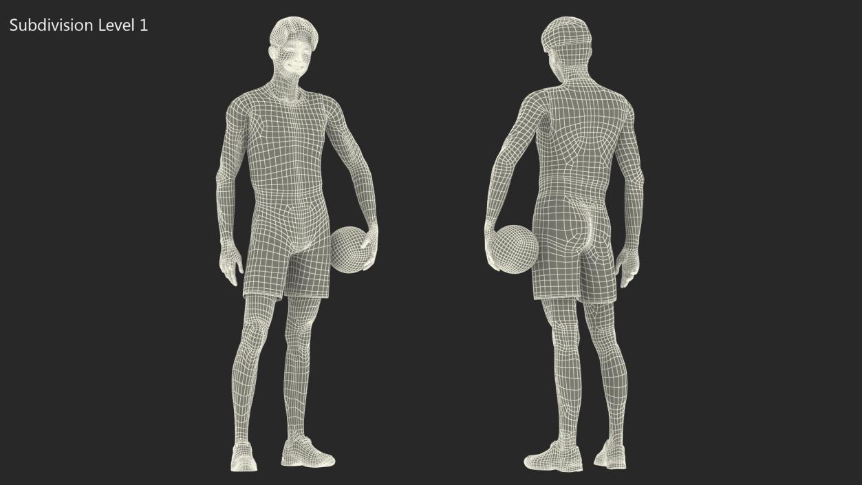 3D model Chinese Volleyball Player