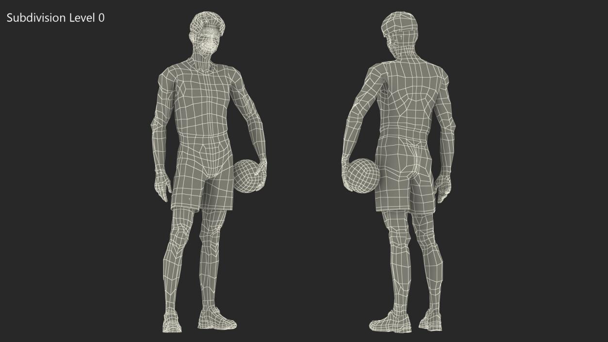 3D model Chinese Volleyball Player