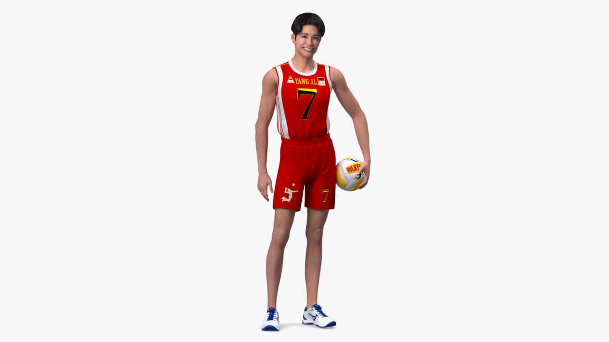 3D model Chinese Volleyball Player