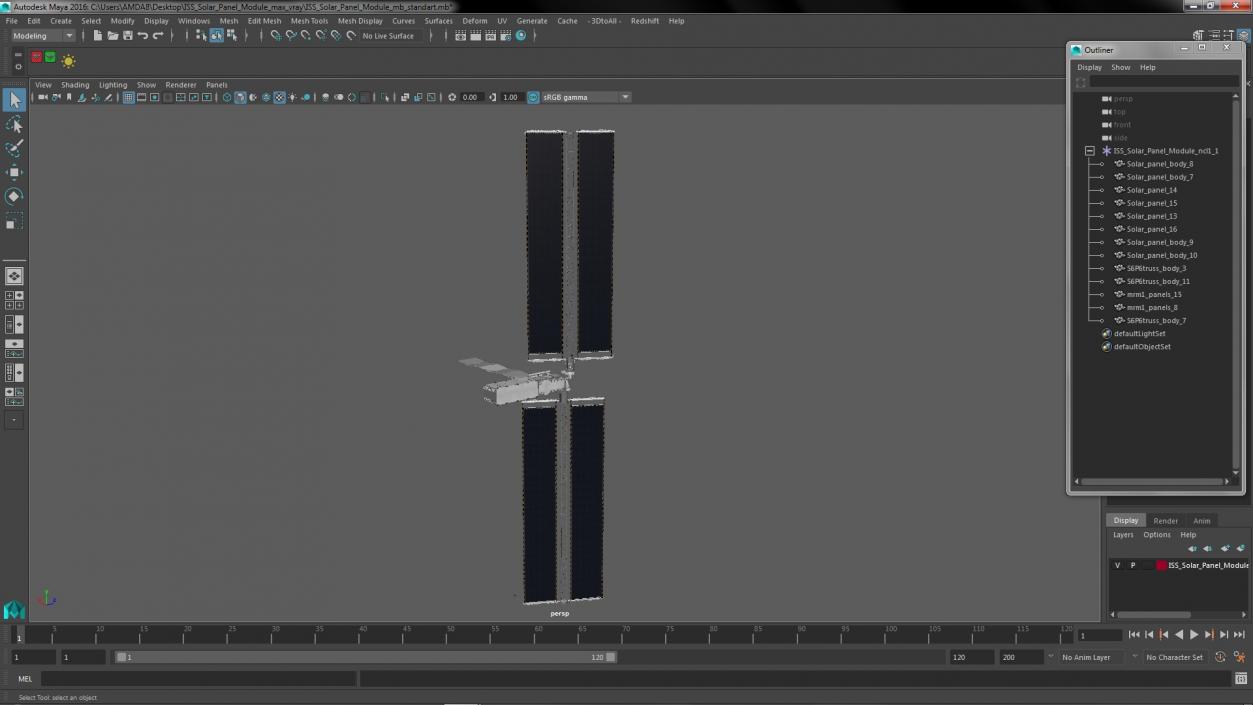 ISS Solar Panel Module 3D