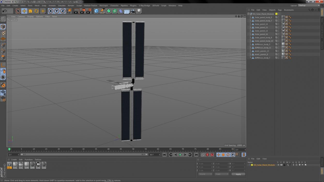 ISS Solar Panel Module 3D