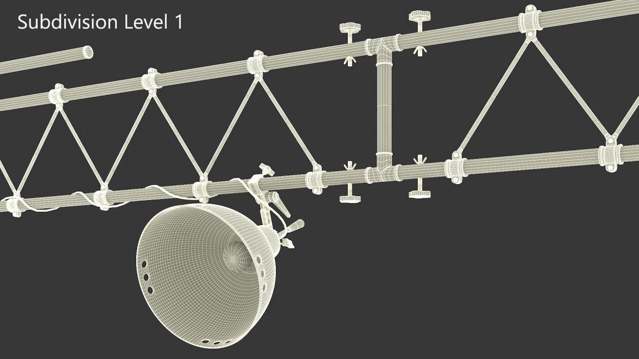 3D Studio Lighting Truss with Spotlight