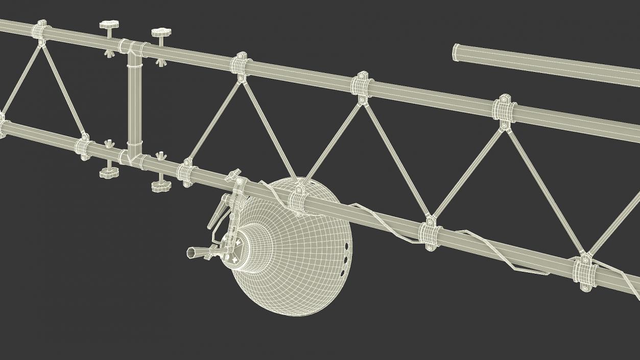 3D Studio Lighting Truss with Spotlight