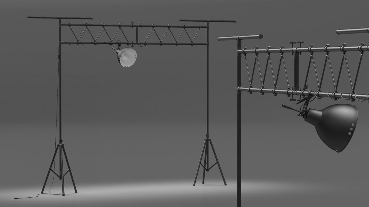 3D Studio Lighting Truss with Spotlight