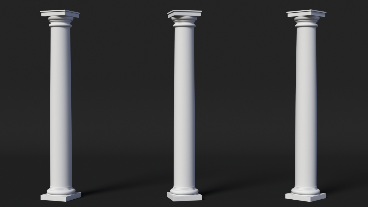 Tuscan Order Classical Column 3D model