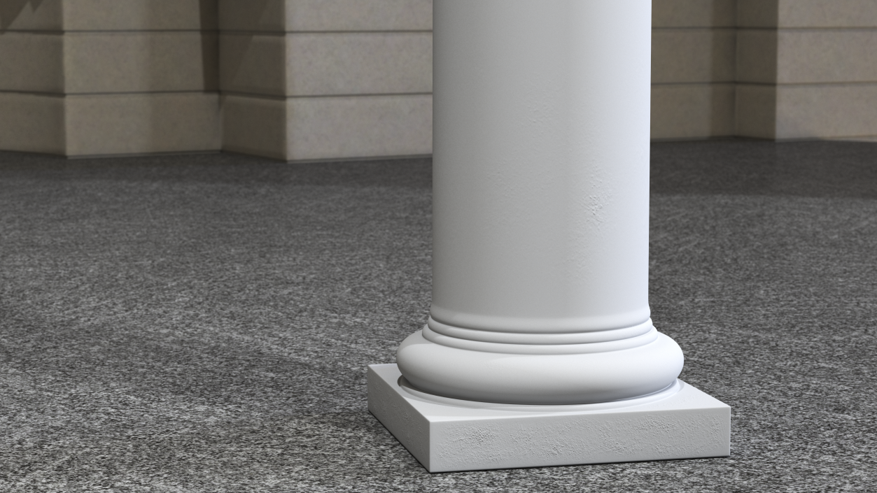 Tuscan Order Classical Column 3D model