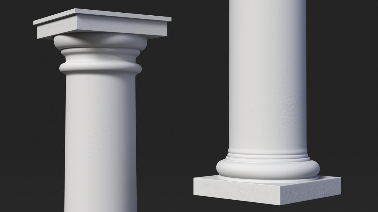 Tuscan Order Classical Column 3D model