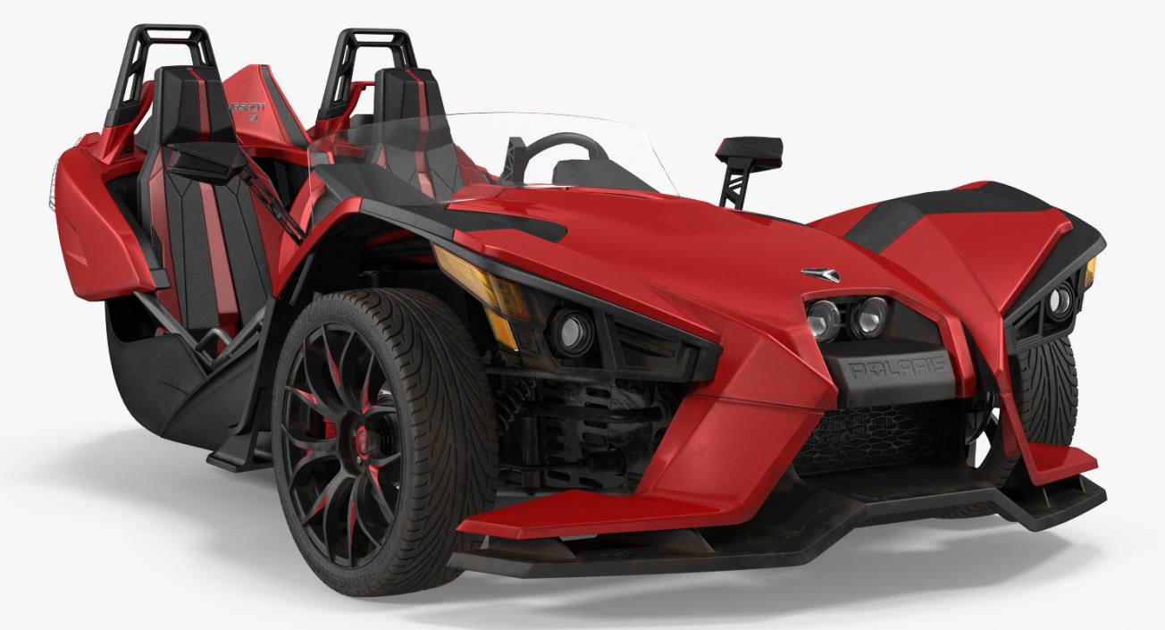 Polaris Slingshot Trike Red 2016 3D