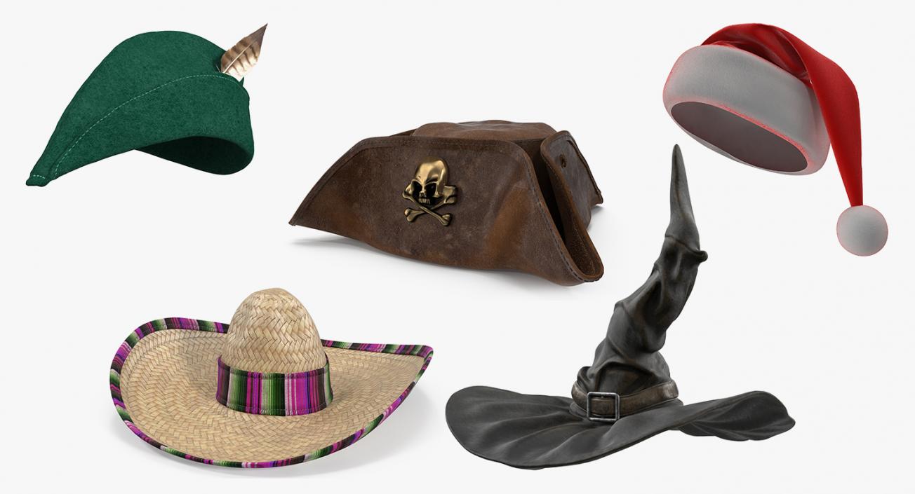 3D model Costume Hats Collection 3