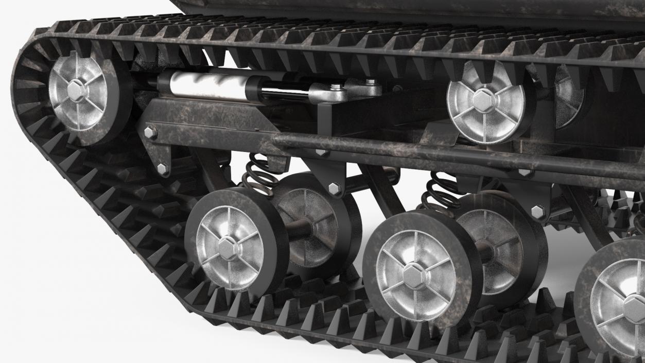 3D model Dirty All Terrain Vehicle No Roof Rigged