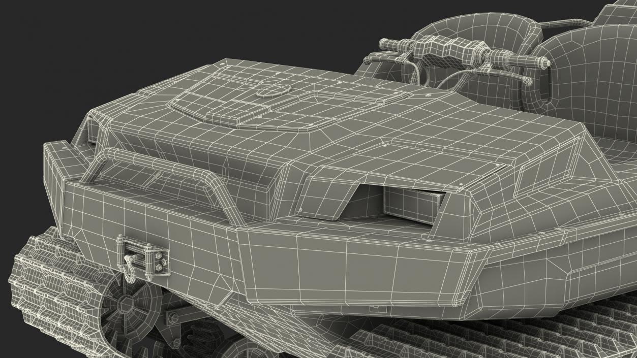 3D model Dirty All Terrain Vehicle No Roof Rigged