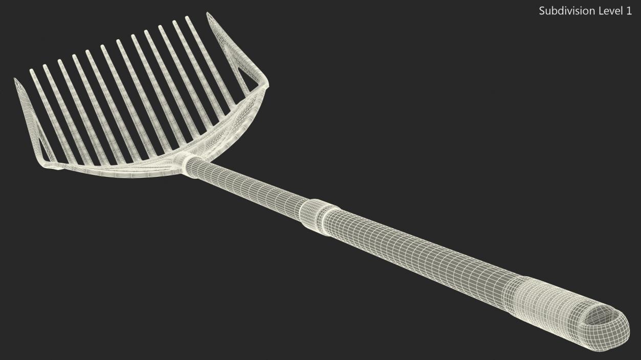 Multipurpose Combined Rake Shovel Sieve 3D model