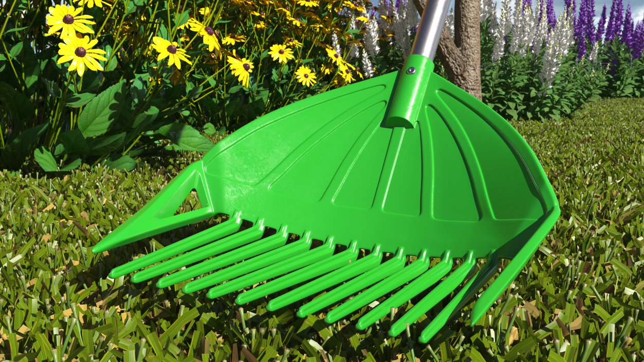 Multipurpose Combined Rake Shovel Sieve 3D model