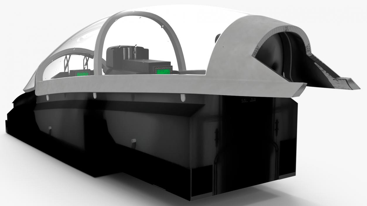 3D Fighter Aircraft Tandem Cockpit